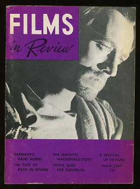 Films in Review (March 1965) [cover: Max von Sydow in THE GREATEST ...